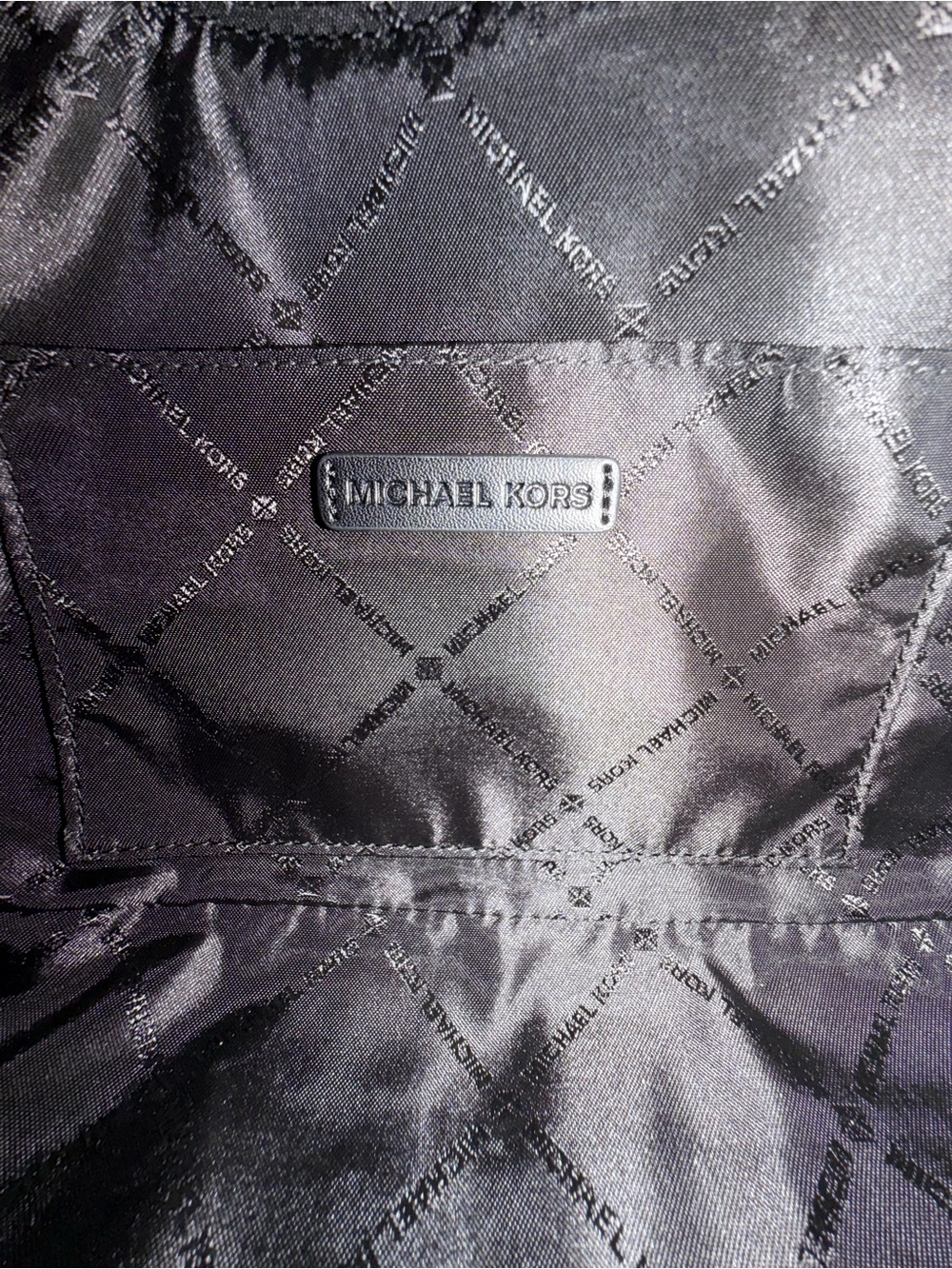 Michael Kors Jet Set Travel LG Pouchette Shoulder Chain Crossbody Bag Black - Picture 11 of 15